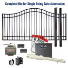 DuraGate KIT-BLACT815-14-BS-SW Swing Gate & Automation Kit - Bell Curve 14' Single w/ Platinum Access BLACT815 Operator
