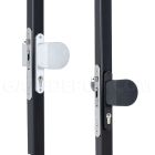 Locinox 3006HOLD-PAD Handle Pair w/ Fixed or Rotating Operation - Anodized Aluminum / Rounded Corners