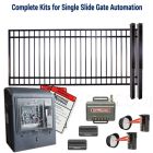DuraGate KIT-12X4-FS-SL Flat Top 12x4' Single Slide Gate & Automation Kit