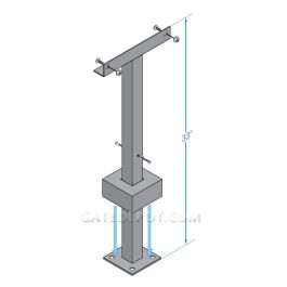 DoorKing 1000-045 Power Inverter Post Mount Kit