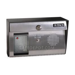 DoorKing 1504-122 RFID Proximity Reader/Intercom - AWID - Surface Mount Enclosure / 8
