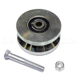 DuraGate DGT-WHEEL-V4 Hardened Steel V-Groove Wheel - 4" / 3,000 Lbs