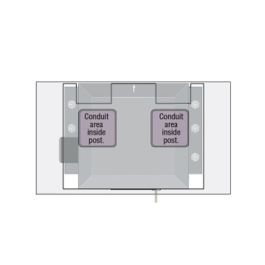 DoorKing 2600-418 Steel Base Plate