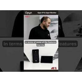 AES Global OPYN-PRO-4G-PSK-US 1 button IP Video Callbox with Keypad and Prox Reader - PEDESTAL MOUNT STAINLESS STEEL
