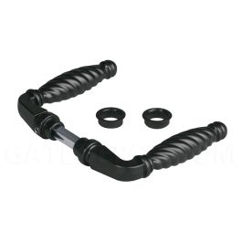 Locinox P00003018 3006FAD16 Ornamental Handle Pair - Black Zamac