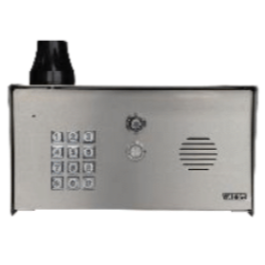 AES Global PRIME-EDGE-PSK-US 1 Button Prime Edge 4G Cellular Stainless Steel Pedestal Callbox with Keypad