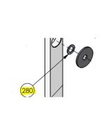 DoorKing 1601-185 Race Washer - .515"ID x .875"OD CH
