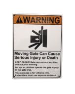 DoorKing 2599-100 Warning Sign

