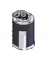 DoorKing 2600-163 Motor Assembly - 1 HP Dual Pulley