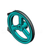 DoorKing 2600-567 Pulley - 7&quot; Cast Iron AC70X5/8