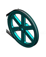 DoorKing 2600-569 Pulley - 10&quot; Cast Iron AC100X5/8
