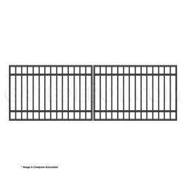 DuraGate Modular Flat Top Driveway Gate - Dual / 12' W x 4' H
