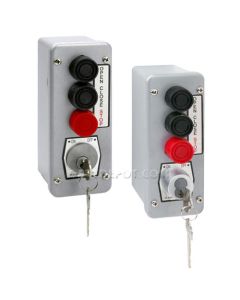 MMTC 3BLM Exterior Pushbuttons - 3 Button w/ Lockout - Surface Mount