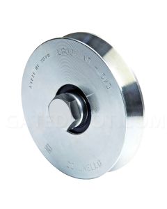 Comunello 305V-160 6" V-Groove Wheel, 2 Bearings, 1-1/4" Wide, Galvanized