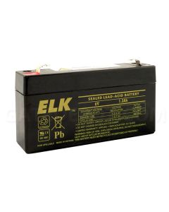 Elk 0613 Sealed Lead Acid  Battery - 6V / 1.3Ah