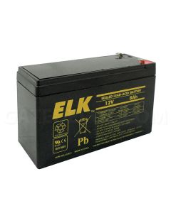 Elk 1280 Sealed Lead Acid Battery - 12V / 8Ah
