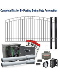 DuraGate KIT-16X4-AD-SW Arch Top 16x4' Bi-Parting Swing Gate & Automation Kit