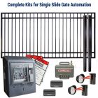 DuraGate KIT-14X6-FS-SL Flat Top 14x6' Single Slide Gate & Automation Kit