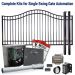 DuraGate KIT-12-BS-SW Bell Curve 12' Single Swing Gate & Automation Kit
